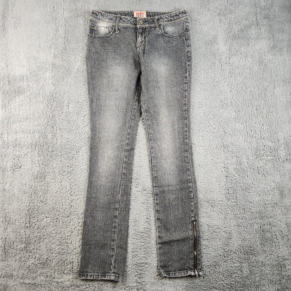 Vintage‎ No Boundaries NOBO Low Rise Ankle Zip Tapered Leg Jeans Junior's 9/10
